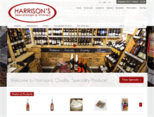 Tablet Screenshot of harrisonswines.co.uk